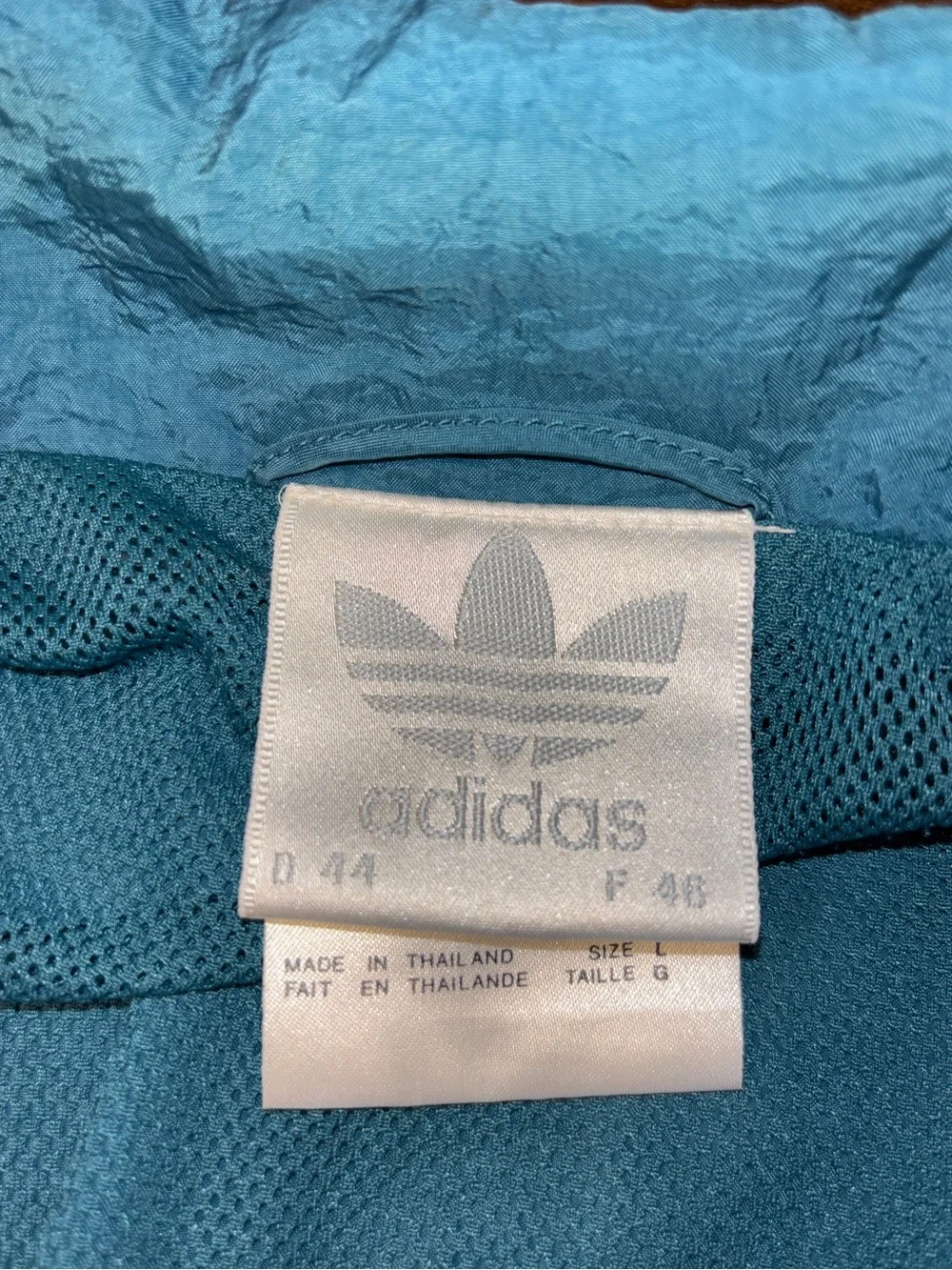 Vintage Adidas Originals Colorblock Windbreaker Jacket Blue Burgundy 90s Retro L